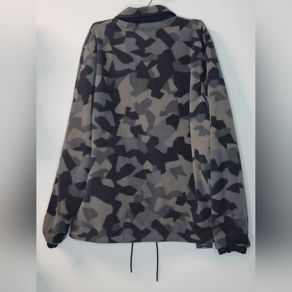 New Nike NBA Team 31 Courtside Reversible Black/Fleece Coat Jacket Oversized M - Picture 9 of 9